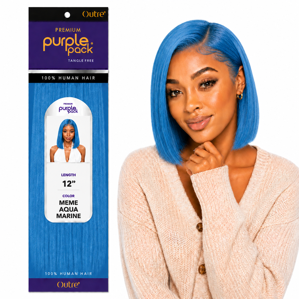Outre Premium Purple Pack Yaki Human Hair Weave