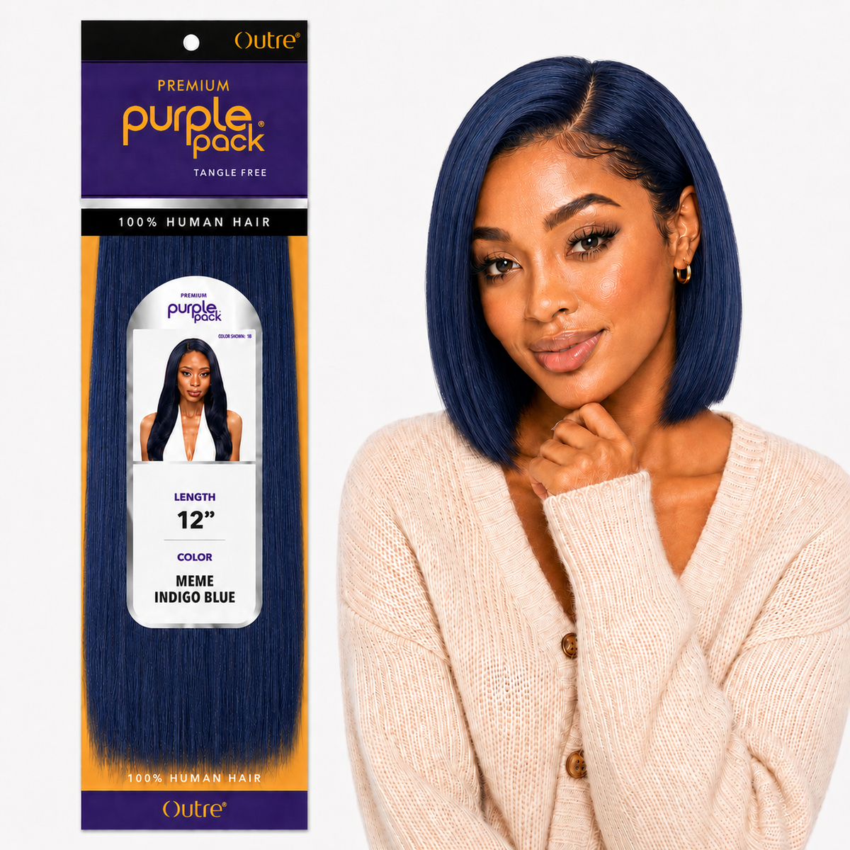 Outre Premium Purple Pack Yaki Human Hair Weave