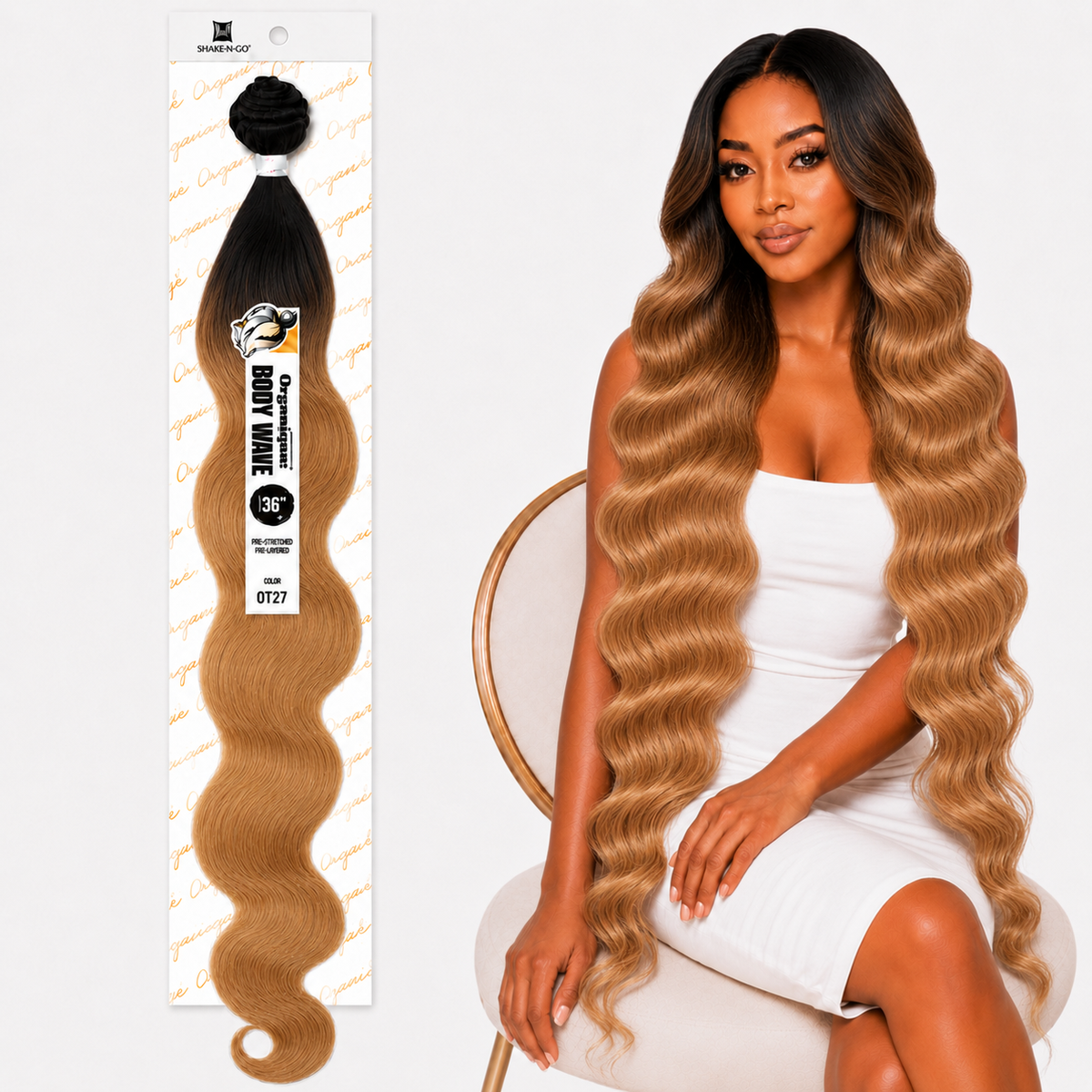 Shake-N-Go Organique Body Wave Mastermix Hair Weave (20" - 36")