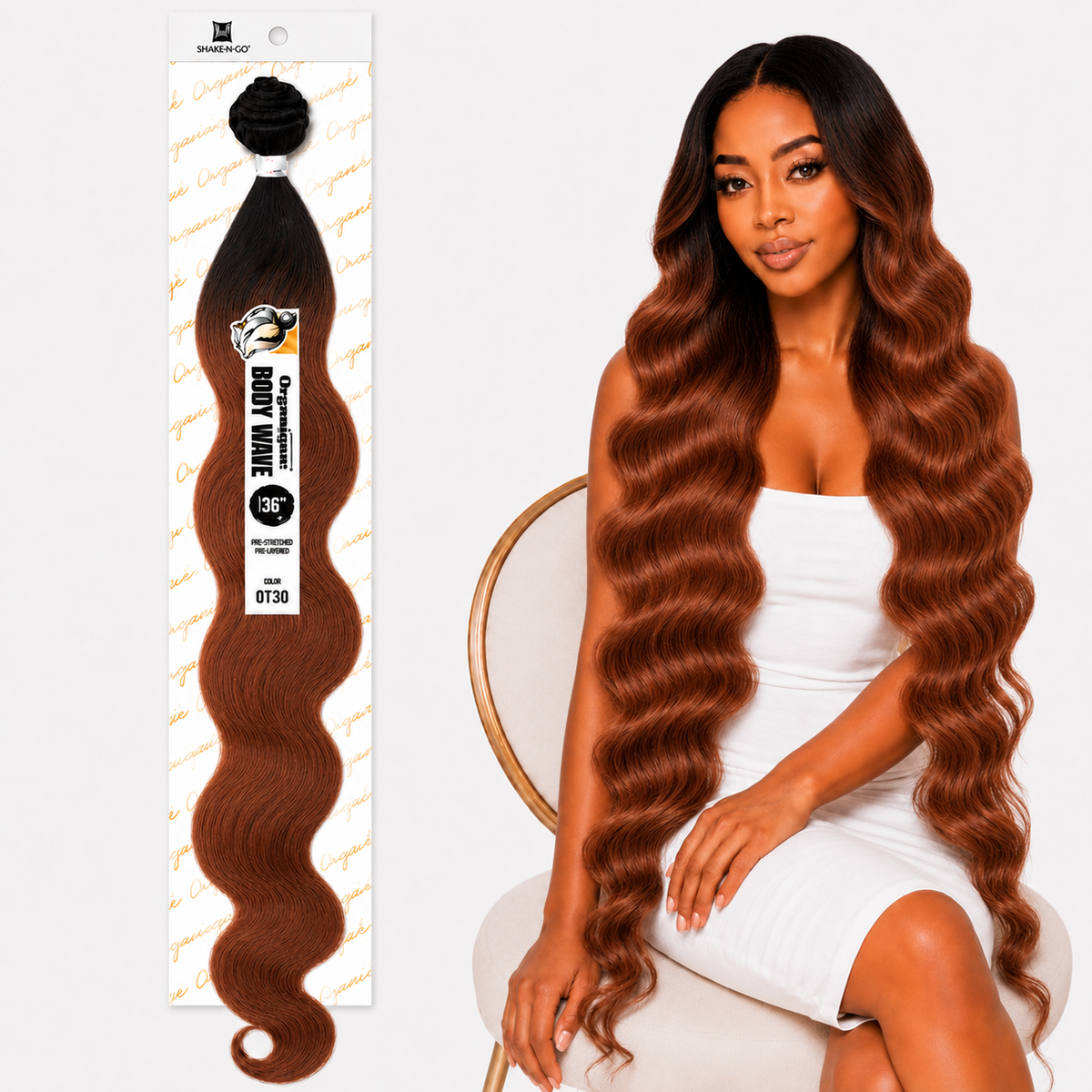 Shake-N-Go Organique Body Wave Mastermix Hair Weave (20" - 36")