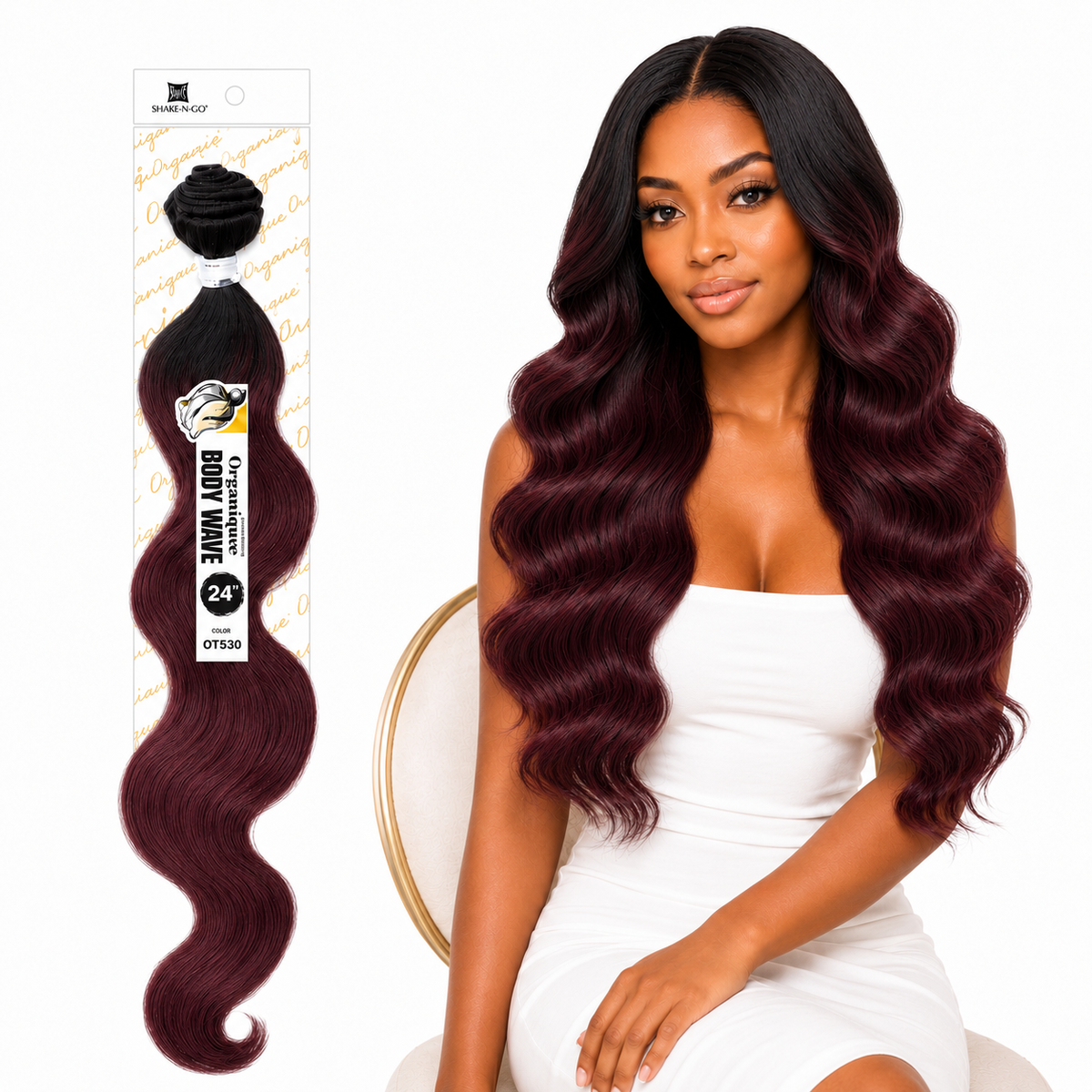 Shake-N-Go Organique Body Wave Mastermix Hair Weave (20" - 36")