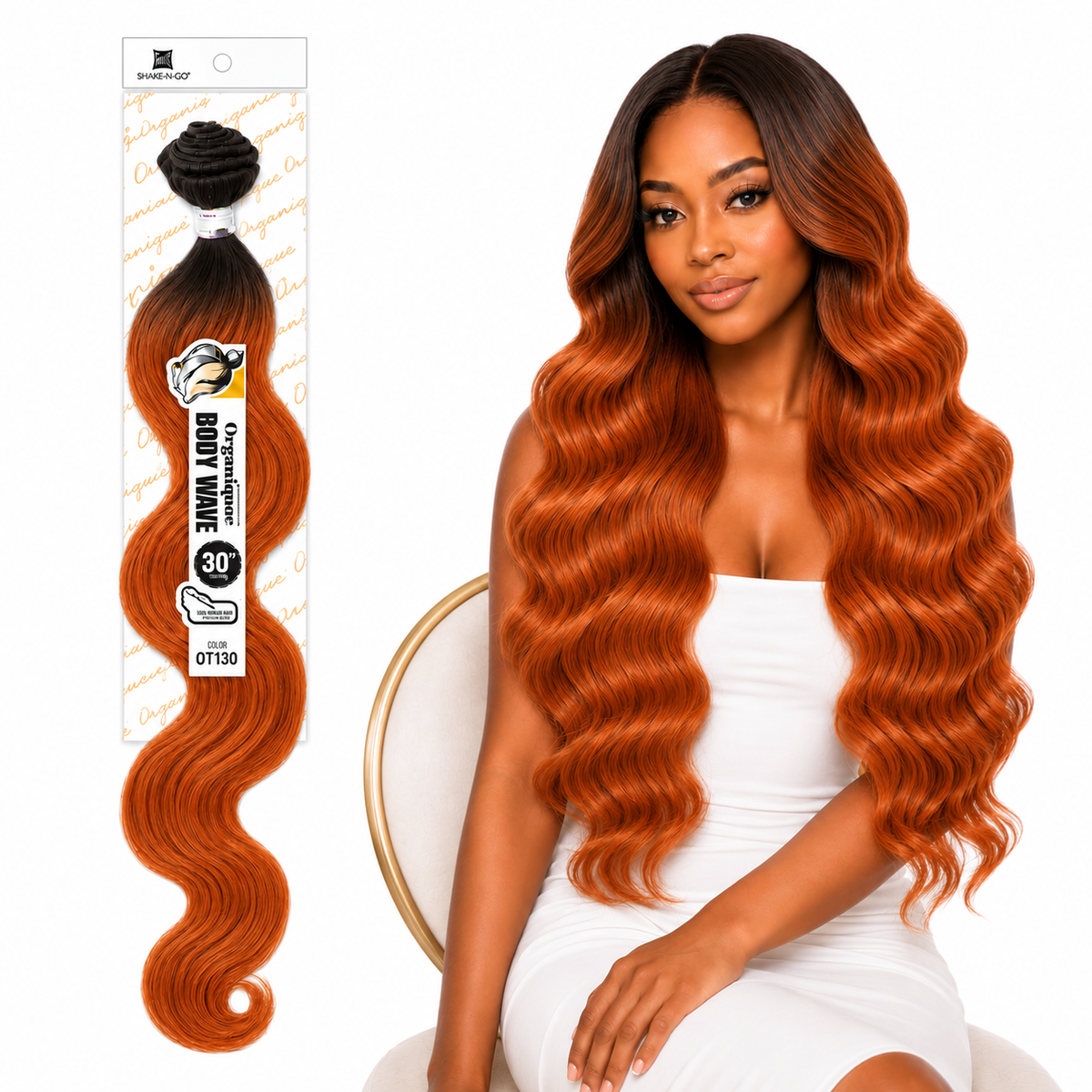 Shake-N-Go Organique Body Wave Mastermix Hair Weave (20" - 36")