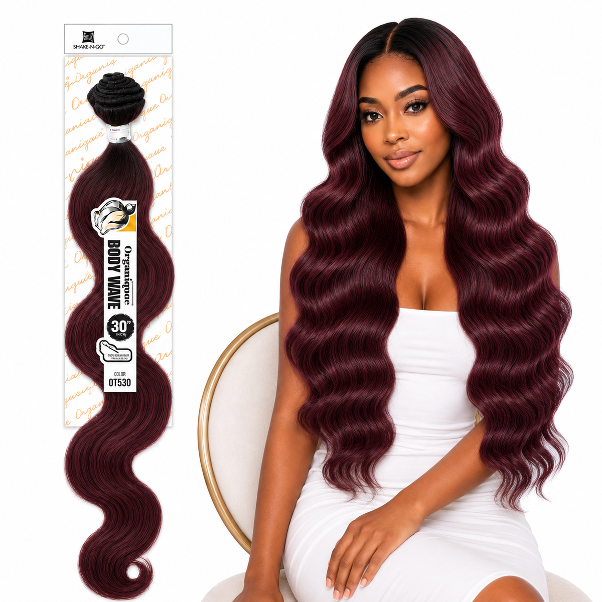 Shake-N-Go Organique Body Wave Mastermix Hair Weave (20" - 36")