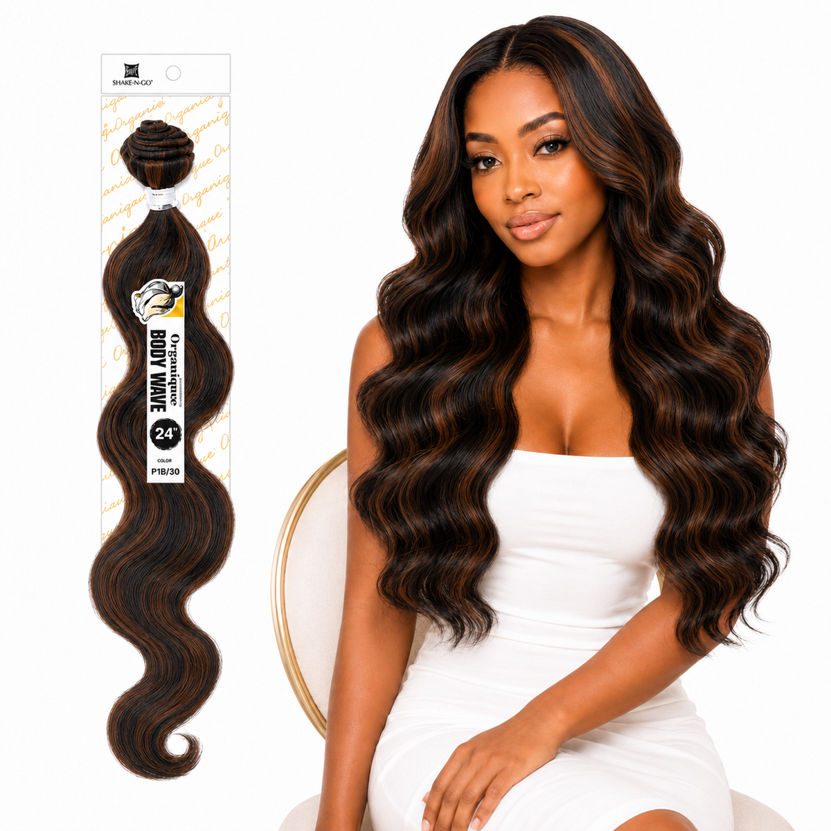 Shake-N-Go Organique Body Wave Mastermix Hair Weave (20" - 36")