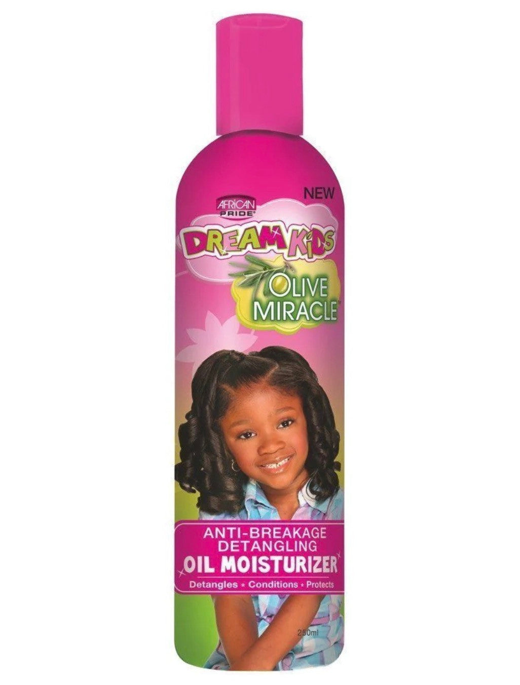 African Pride Dream Kids Olive Miracle Anti-Breakage Detangling Oil Moisturizer, 8 oz (236 ml)