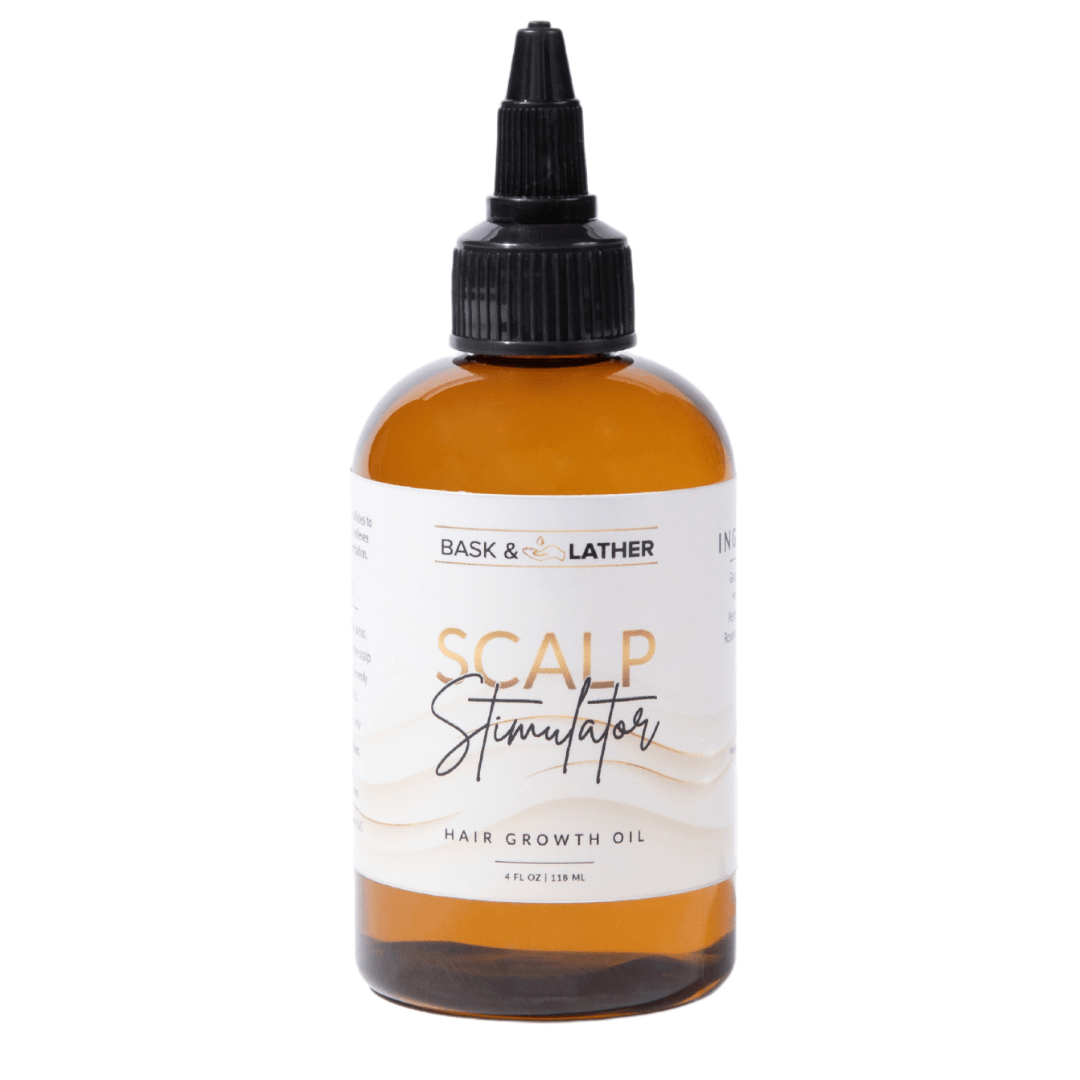 Bask & Lather JUMBO Scalp Stimulator Hair Growth Oil 4 fl oz (118 ml)