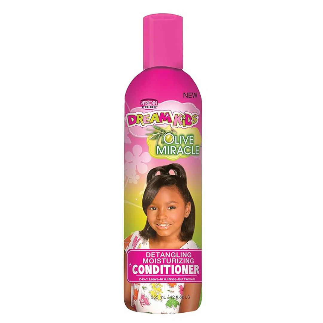 African Pride Dream Kids Olive Miracle Detangling Moisturizing Conditioner, 12 oz (355 ml)