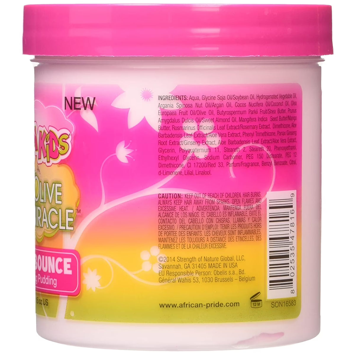 African Pride Dream Kids Olive Miracle Quick Bounce Detangling Pudding, 15 oz (425 g)