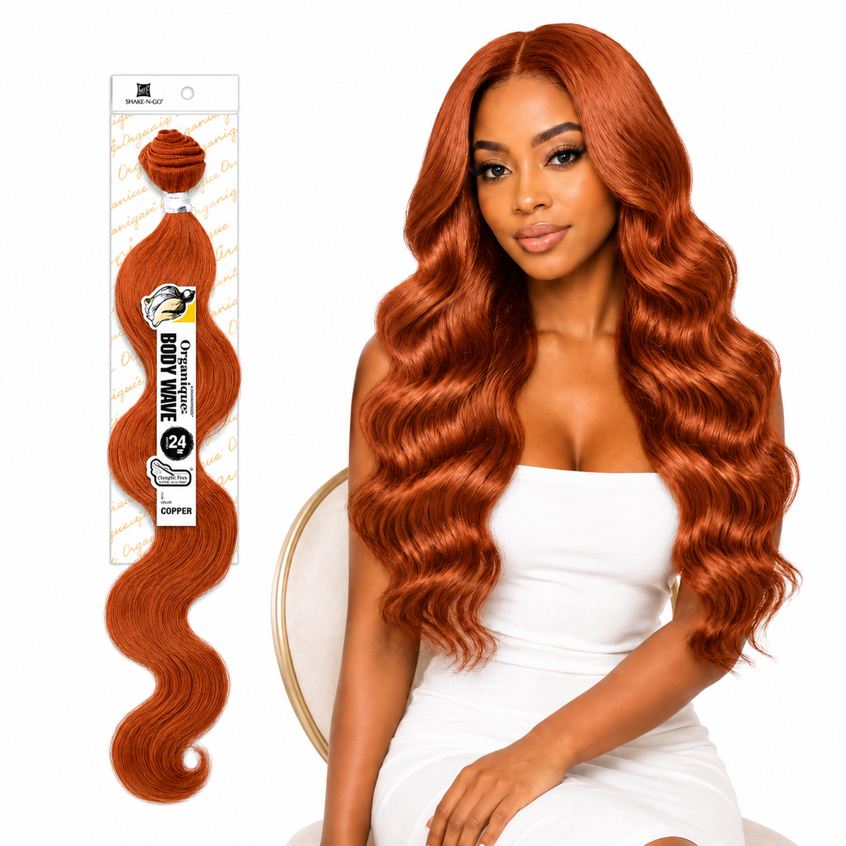 Shake-N-Go Organique Body Wave Mastermix Hair Weave (20" - 36")