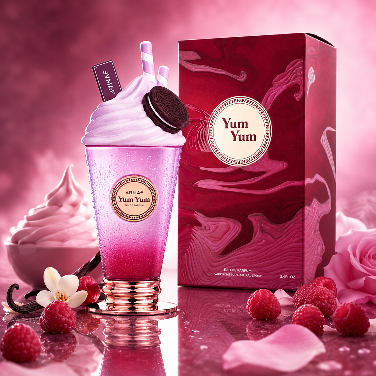 Armaf Yum Yum Eau De Parfum Spray - Milkshake Gourmand - 100ml / 3.4 oz
