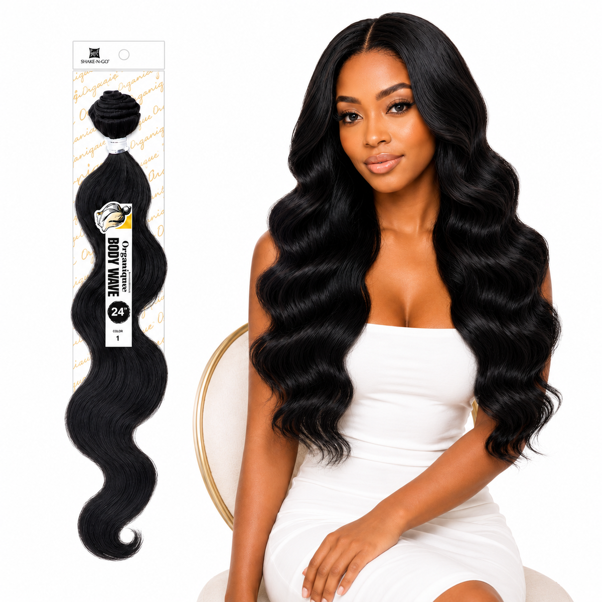 Shake-N-Go Organique Body Wave Mastermix Hair Weave (20" - 36")