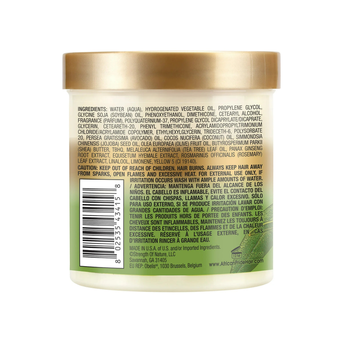 African Pride Olive Miracle Leave-In Conditioner Anti-Breakage, 15 oz (425 g)