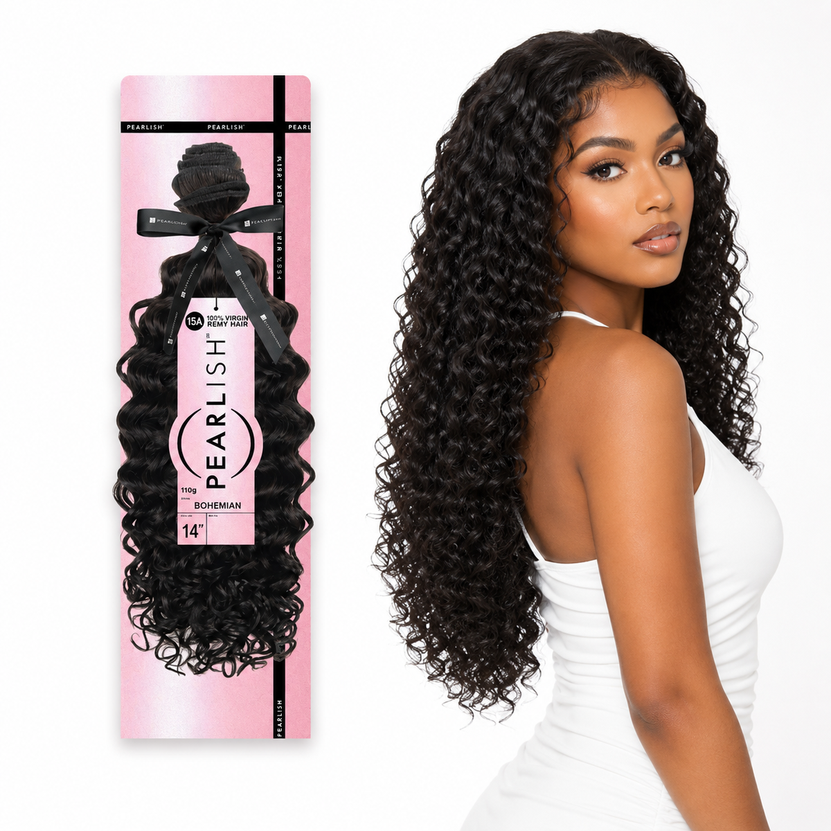 Sensationnel Pearlish Euro Bohemian 100% Virgin Remy Human Hair Weave (10" - 24")