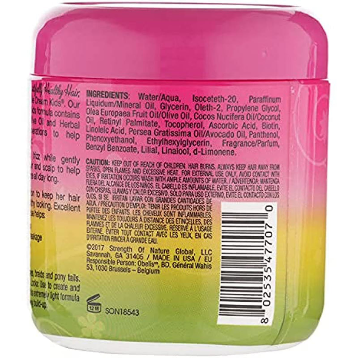 African Pride Dream Kids Olive Miracle Smooth Edges Anti-Frizzy Conditioning Gel, 6 oz (170 g)
