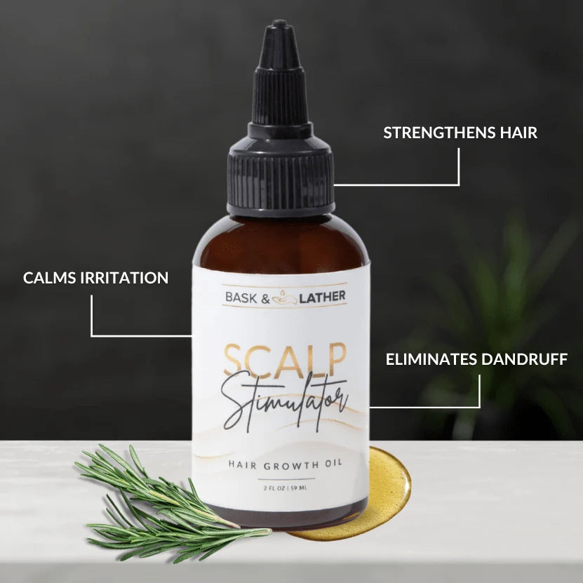 Bask & Lather Scalp Stimulator Hair Growth Oil 2 fl oz (59 ml)